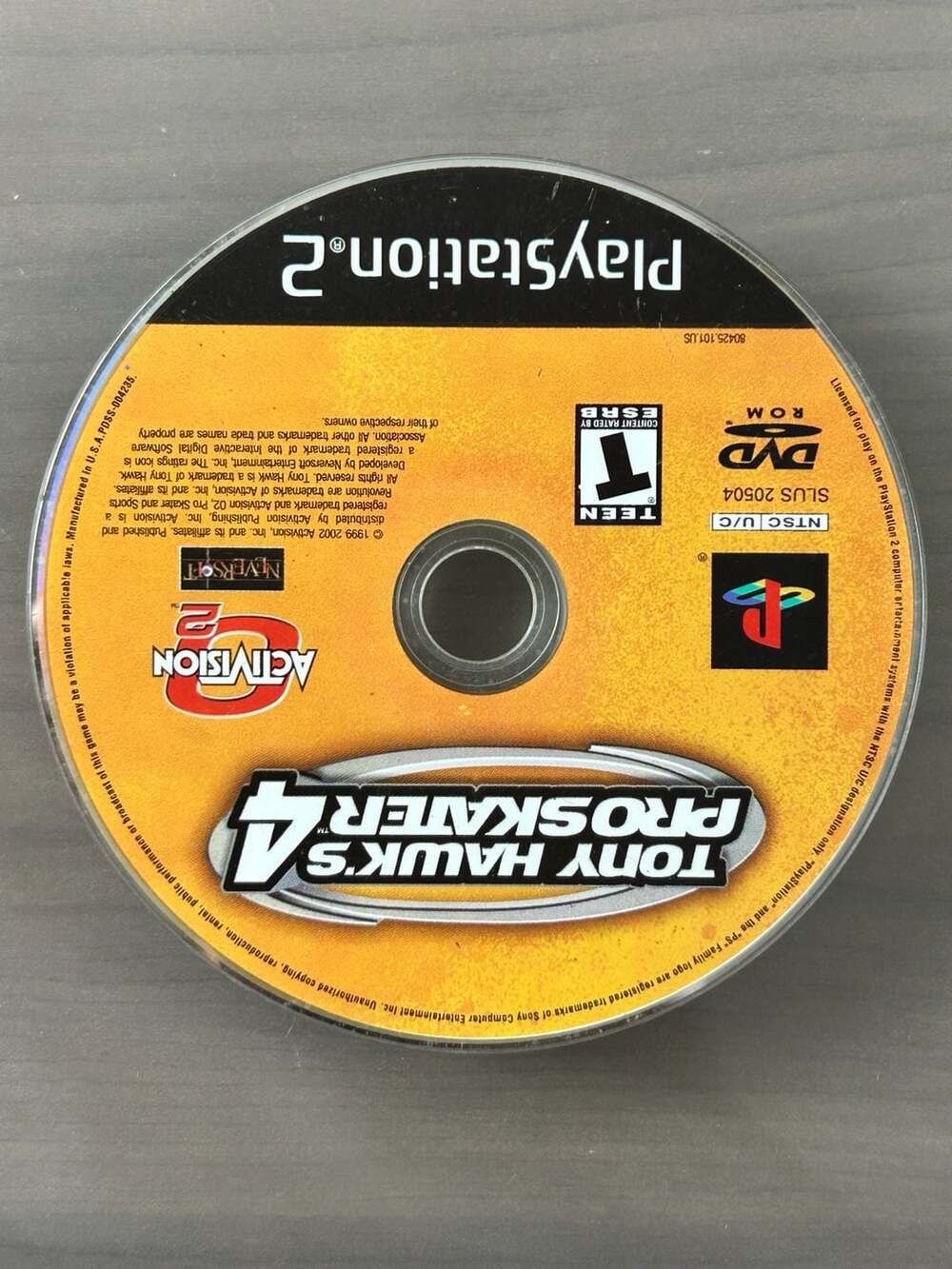 Tony Hawk’s Pro Skater 4 PS2 PlayStation 2 2002 Disc Only Tested Working